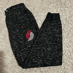 Portland Trail BlazersBlack and White Sweatpants #Basketball #Sports #NBA Oregon